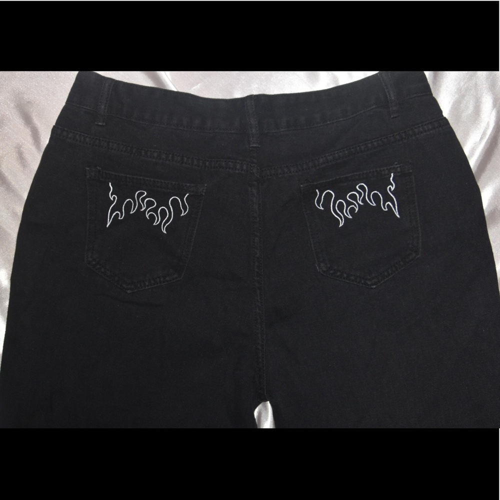 HIGH WAISTED MOM JEANS | black - Picture 2 of 3
